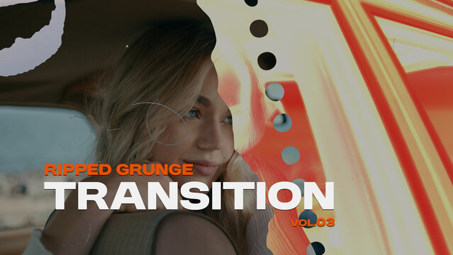 Ripped Grunge Transition / Horizontal / Part 03