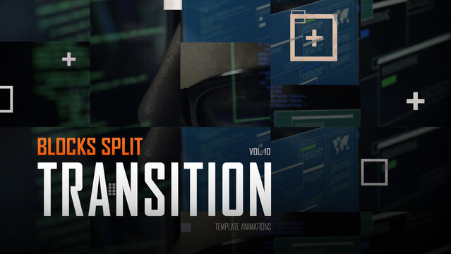 Blocks Split Transition / Horizontal / Part 10