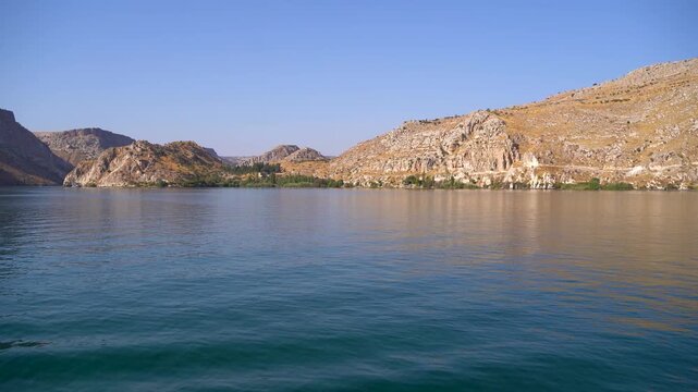View of Euphrates River in Halfeti Sanliurfa