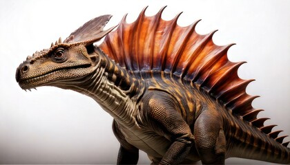 Fototapeta premium Dimetrodon Model - A Detailed Look at a Prehistoric Reptile.