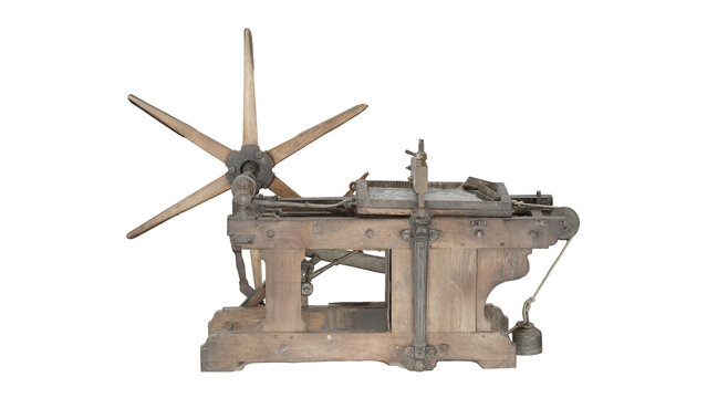 Lithographic press used in 3D printing work in the workshop setting