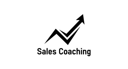 Sales Coaching Graph Upward Arrow Success Business Growth Strategy © goeng_art