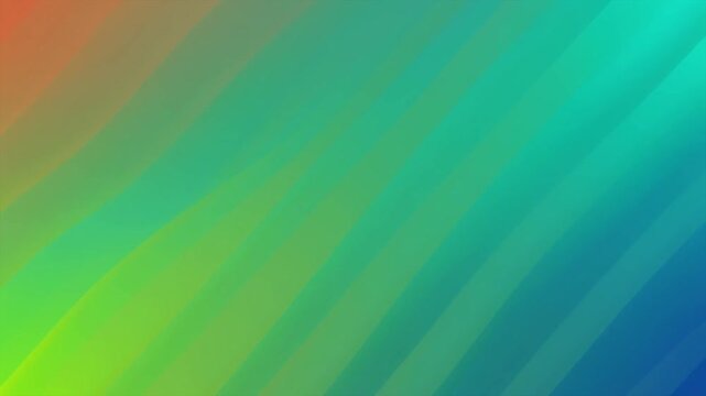 Abstract Soft Gradient Background with Smooth Diagonal Stripes. Colorful Flowing Lines Animation