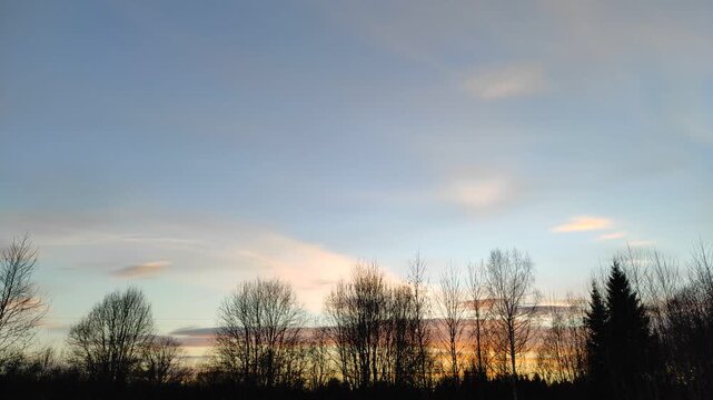 Spring sky at sunset №2