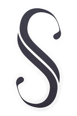 Creative typography letter S icon design sticker © Rawpixel.com