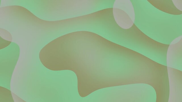 Abstract green flowing shapes and soft camo patterns in motion.