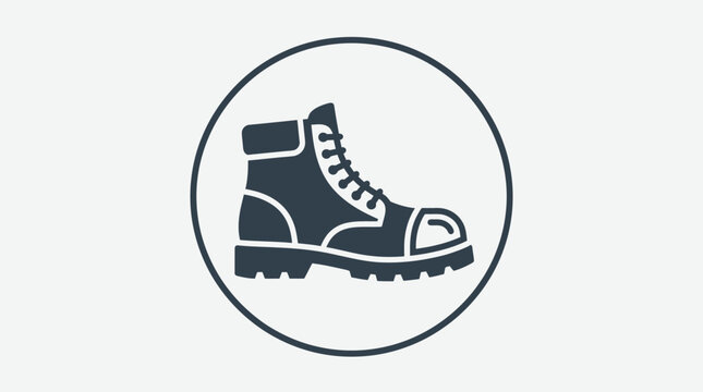 Icon of a Work Boot in a Circle