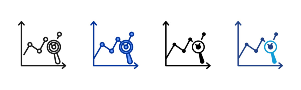 Predictive Analytics icon set multiple style collection