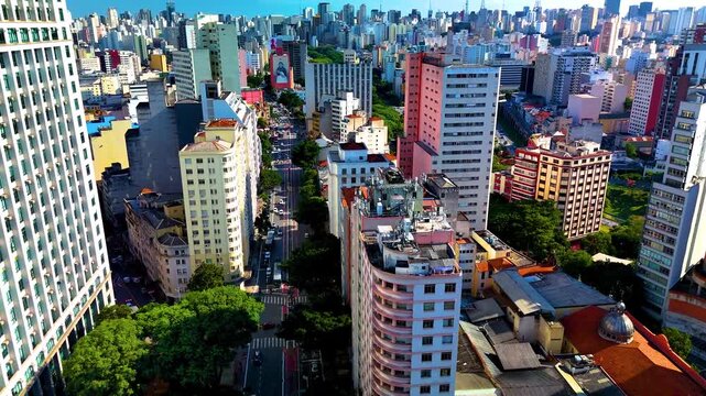 4K City Sao Paulo Build Street