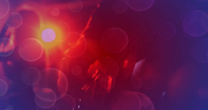 Upper-left backlight rising, lens flares sweeping, silhouette glinting, revealing gear for stage