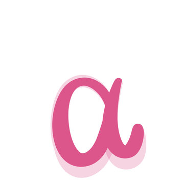 a alphabeth from lettering