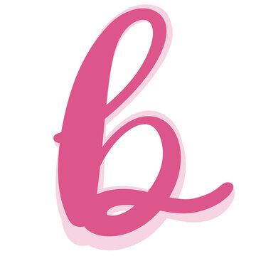 b alphabeth from lettering