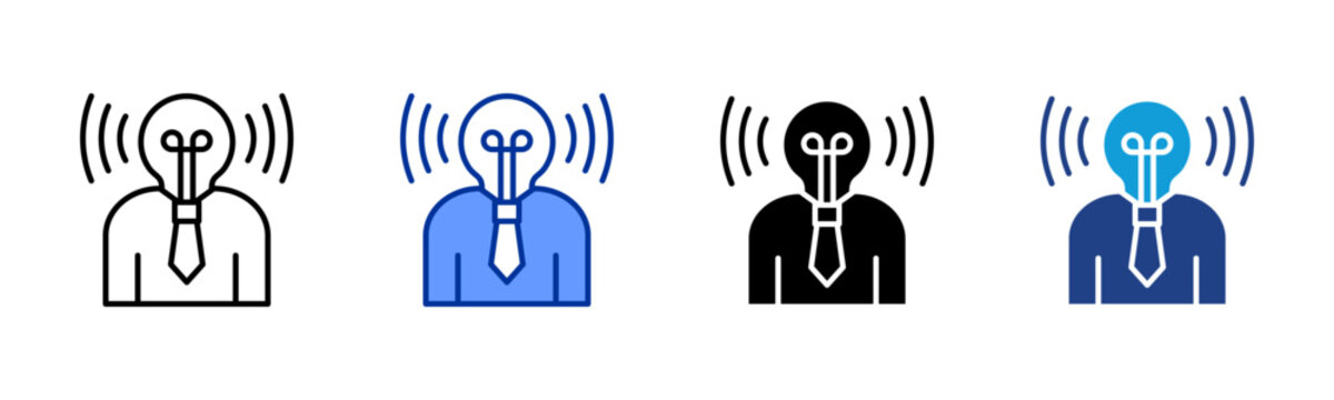 Awareness icon collection with multiple styles