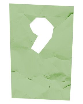 Png apostrophe sign paper cut symbol