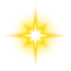 Radiant yellow glowing star png, transparent background © Rawpixel.com