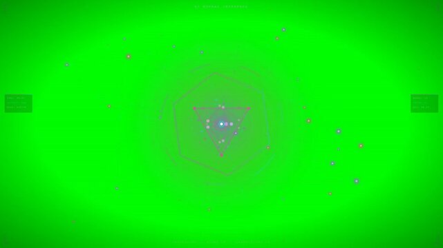 abstract background AI hologram with green screen motion graphic loading screen animation
