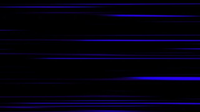Anime manga speed line motion background with blue action lines on black screen, flash energy overlay, seamless looping 4K animation