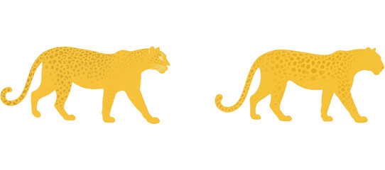 Fototapeta premium 豹 ジャガー 動物 生き物 イラスト