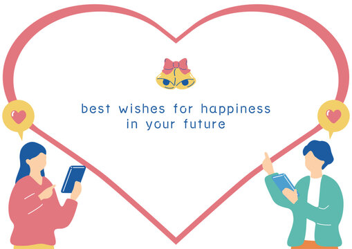 スマホで出会いを探す男女