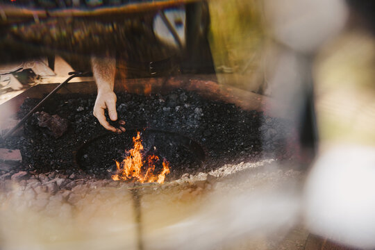 Blacksmith Working