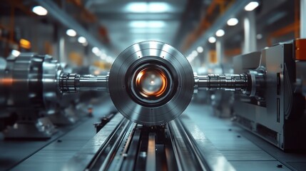 Advanced Industrial Machinery in a Modern Factory Setting.
