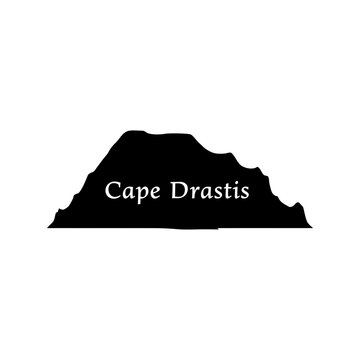 Cape Drastis Silhouette: A simple yet captivating silhouette of the iconic Cape Drastis, showcasing its unique and rugged natural beauty.