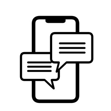 チャット画面のスマートフォンアイコン