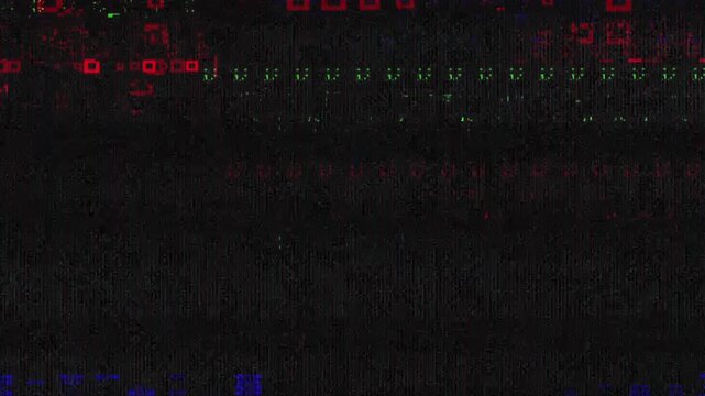 computer error data screen effect for transition or overlay.