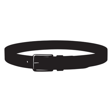 A black belt with a silver buckle