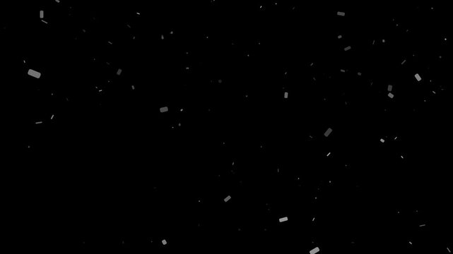 Industrial abstract heavy debris or falling dust particles floating in cinematic motion loop