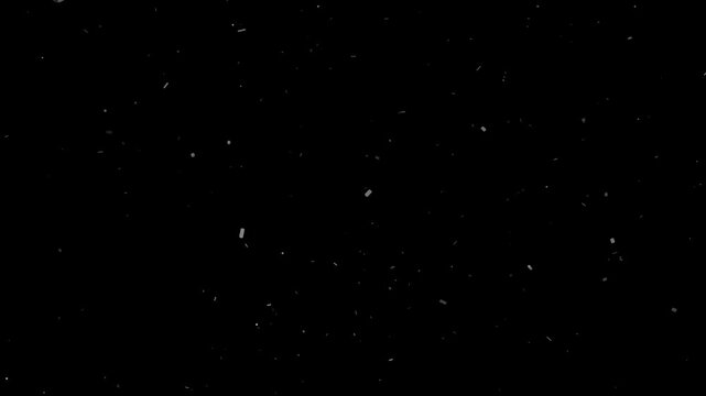 Gentle white particles falling creating natural dust or subtle snow effect overlay background video loop