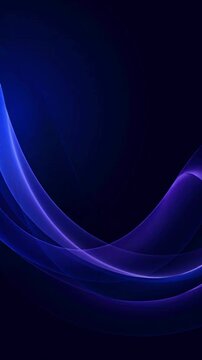 Simple graphic logo with curved lines in digital concept