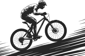 Fototapeta premium Detail view of mountain bike drivetrain and wheel