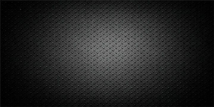 Dark steel diamond plate texture background with industrial metal pattern, black tread surface, rugged steel sheet, grunge metallic design backdrop