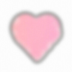 Fototapeta premium Soft Pink Heart Gradient Blob Shape