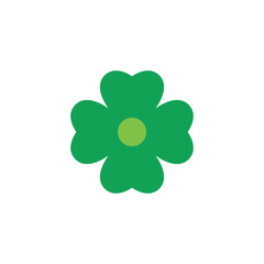 Fototapeta premium Green shamrock illustration