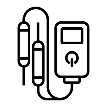 voltmeter Line Icon