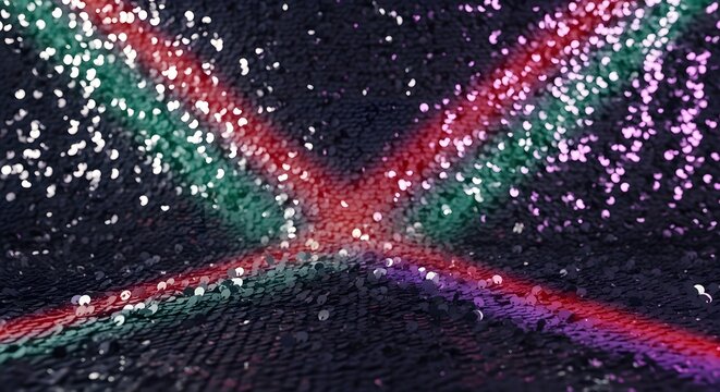 Abstract Colorful Sequin Background, Glittering Texture
