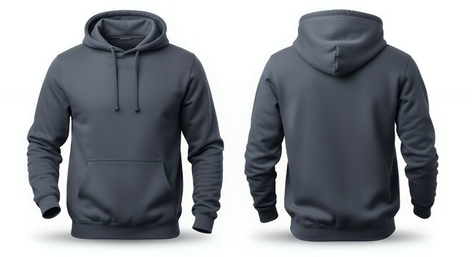 Men's darkslategray blank hoodie templatefrom two sides natural shape on invisible mannequin for your design mockup for print isolated on white background hoodie mockup clothing design fashion casual 