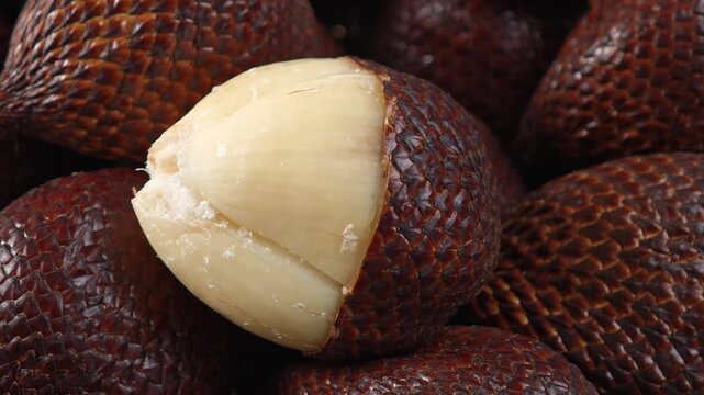 Indonesian salak fruit from the orchard.