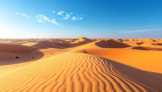 Golden expanse beneath a boundless sky