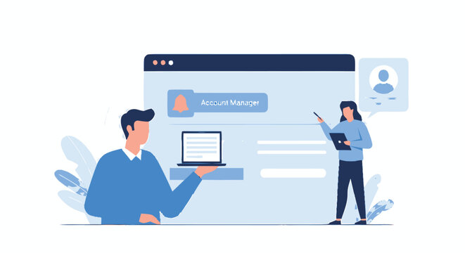Laptop presentation with user interface design for software development.