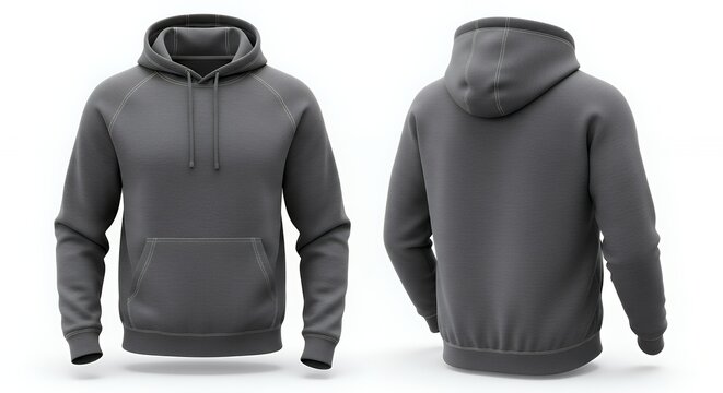 Blank hoodie sweatshirt mock up template front and back view isolated on white background blank clothes sweat shirt sweater hoodie mockup clothing design fashion casual hoodie isolated blank apparel c