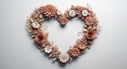 Obraz premium Sea Shell Heart Shaped Decoration.