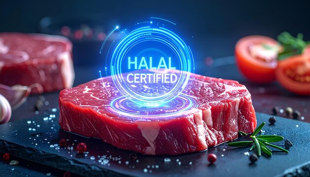 Qurban Meat Halal Certified Fresh Raw Beef Steak with Digital Hologram