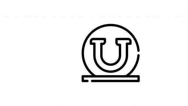 symbol inside a circle on a stand, which is ideal for business presentations, educational materials, and logo design inspiration.
