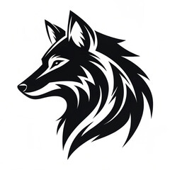 Fototapeta premium wolf head icon