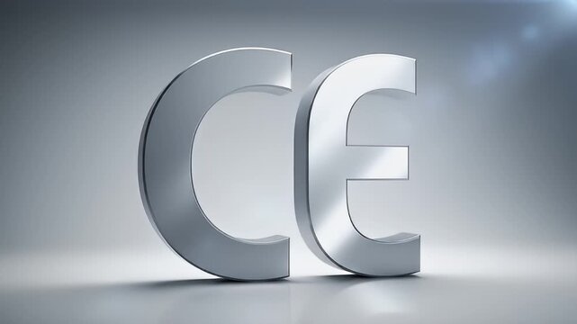 CE marking symbol on grey.