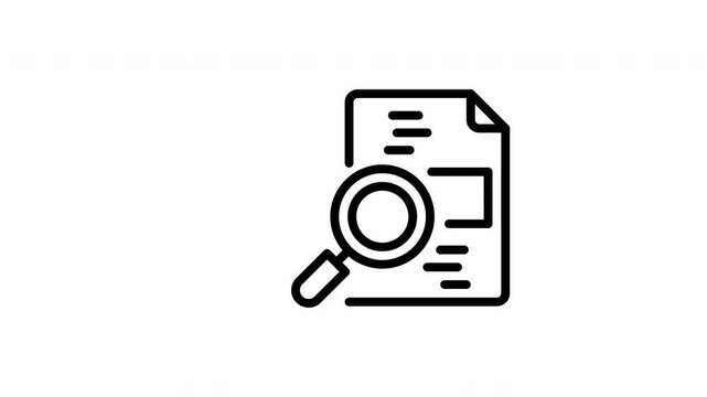Magnifying glass over text sheet suitable for investigation discoveries, research projects, data analysis, information gathering, and detective work.
