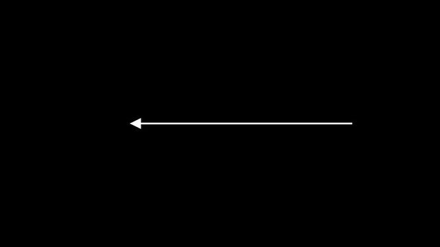 Creative Graph arrow chart right flat arrow. growth arrow and graph chart, Business line arrow, improvement, business strategy. Motion graphics of single line concept
